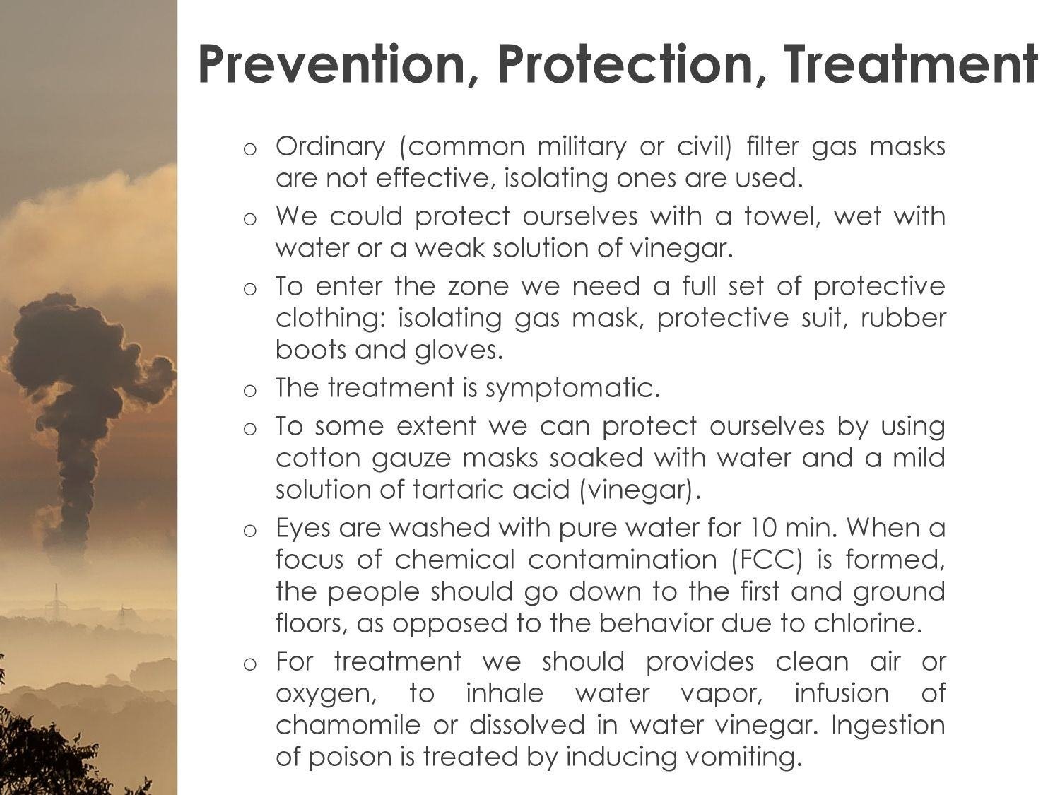 Toxic Industrial Substances with Suffocative Effect - 13