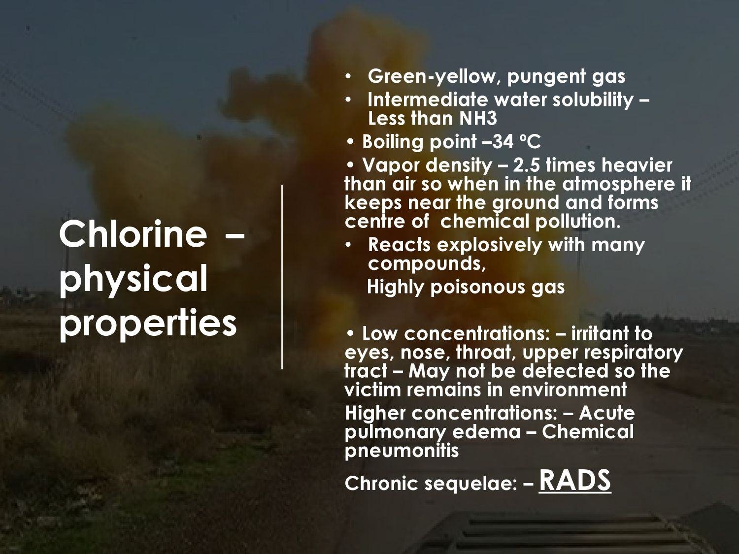 Toxic Industrial Substances with Suffocative Effect - 4